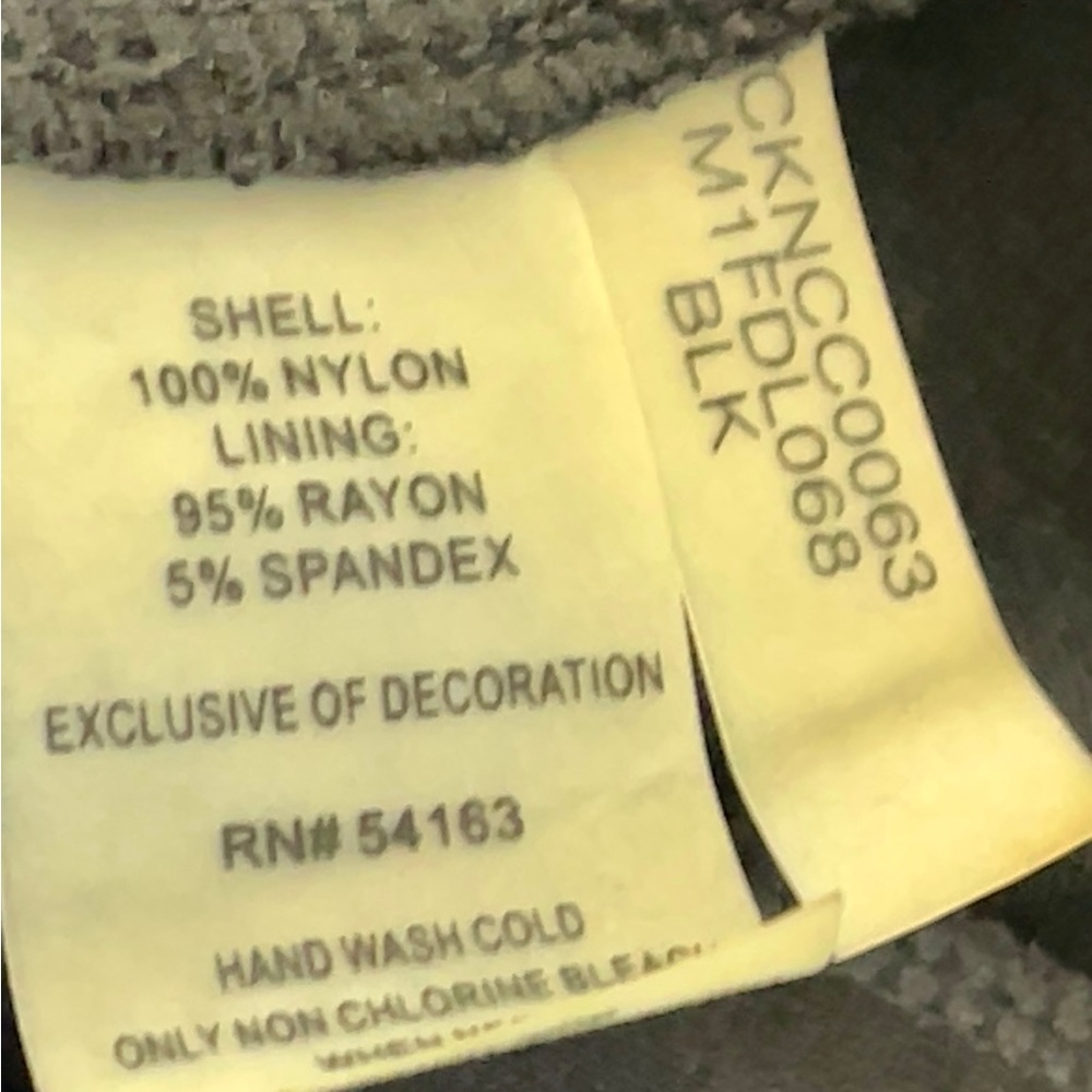 CALVIN KLEIN BLACK SEQUINED PARTY DRESS MID LENGTH Size XL - Picture 9 of 9